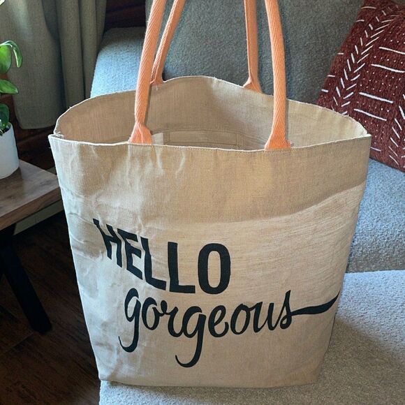 Hello Gorgeous big juite beach 🏖️ bag - Picture 4 of 17